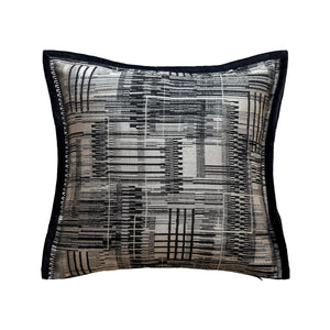 Milano Black and Beige Geometric Cushion Cover - Staunton and Henry