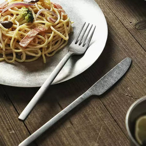 Harlow Stonewashed Stainless Steel Cutlery Set - Staunton and Henry