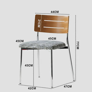 Lacey Nordic Retro Solid Wood Dining Chair Bauhaus Style - Staunton and Henry