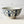Handmade Ceramic Rice Bowl Hand-Painted Underglaze Retro Floral Design