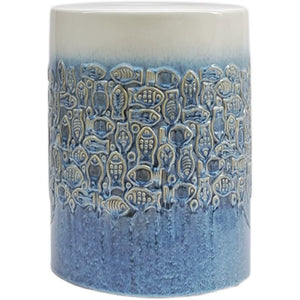 Tang Blue and White Ceramic Garden Stool - Staunton and Henry
