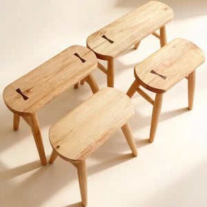 Sora Japandi Wooden Bench Stool