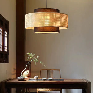 Kyoto Rattan Japanese Pendant Light - Staunton and Henry