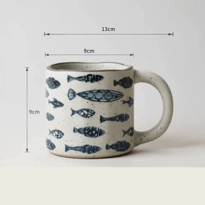 Handmade Ceramic Mug Rough Pottery Retro Underglaze 420ml Large Capacity - Staunton and Henry