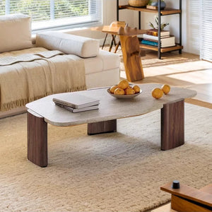 Toru Wabi-Sabi Travertine Coffee Table - Staunton and Henry