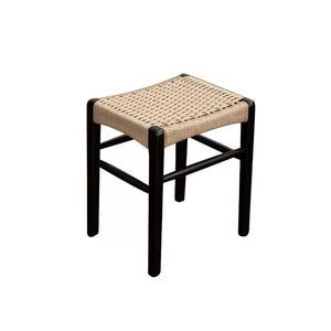 Aki Woven Rope and Wood Stool