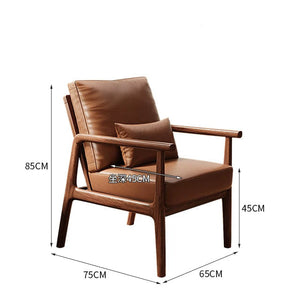 MAIR.HK Solid Wood Retro Modern Armchair Living Room Leisure Chair - Staunton and Henry