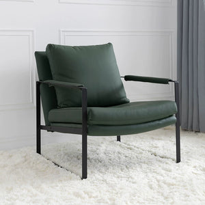 Soren Modern Leather Lounge Chair - Staunton and Henry
