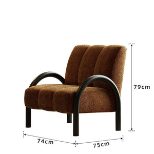 Arlo Mid-Century Fabric Lounge Chair