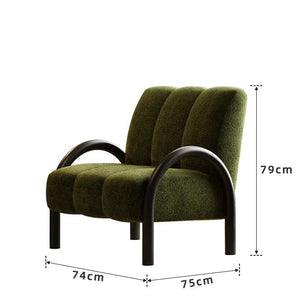 Arlo Mid-Century Fabric Lounge Chair