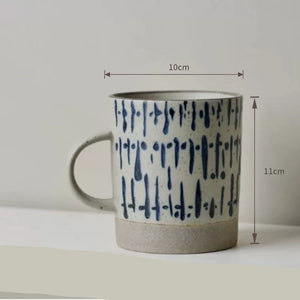 Handmade Ceramic Mug Rough Pottery Retro Underglaze 420ml Large Capacity - Staunton and Henry