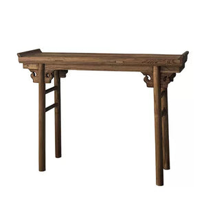 Song Reclaimed Elm Wood Console Table - Staunton and Henry