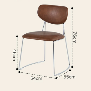 Luca Modern Chrome and Fabric Dining Chair - Staunton and Henry