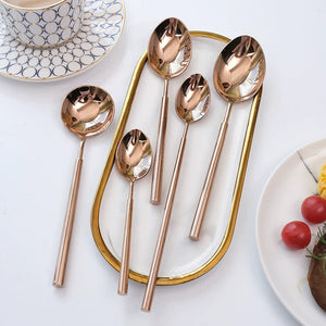 Lyon Rose Gold Modern French Cutlery Set - Staunton and Henry