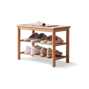 Yuki Oak Wood Shoe Bench - Staunton and Henry