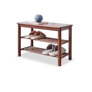 Yuki Oak Wood Shoe Bench - Staunton and Henry