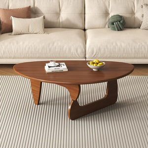 Noguchi Style All Wood Coffee Table - Staunton and Henry