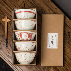 Kaito Retro Japanese Rice Bowl Set - Staunton and Henry