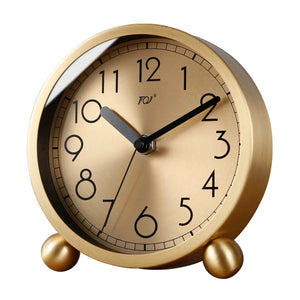 Bruno Retro Silent Gold Alarm Clock - Staunton and Henry