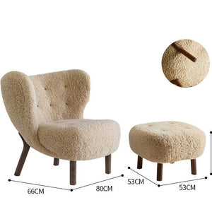 Cordon XTB-0121 Little Petra Wabi-Sabi Single Sofa Chair Solid Wood - Staunton and Henry