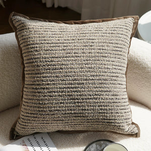 Siena Brown Textured Cushion Cover Collection - Staunton and Henry