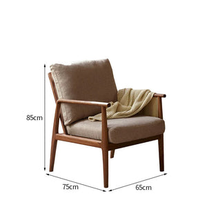 MAIR.HK Solid Wood Retro Modern Armchair Living Room Leisure Chair - Staunton and Henry