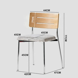 Lacey Nordic Retro Solid Wood Dining Chair Bauhaus Style - Staunton and Henry