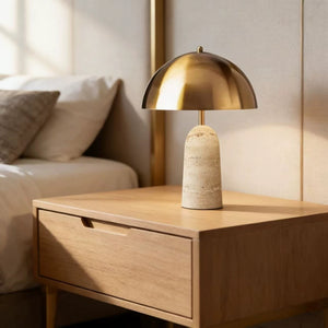 Bella Brass Dome Marble Table Lamp - Staunton and Henry