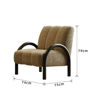 Arlo Mid-Century Fabric Lounge Chair
