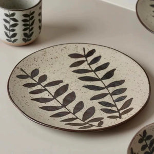 Hand-Painted Stoneware Breakfast Plate 21cm Underglaze Ceramic Dinner Dish - Staunton and Henry
