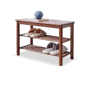 Yuki Oak Wood Shoe Bench - Staunton and Henry