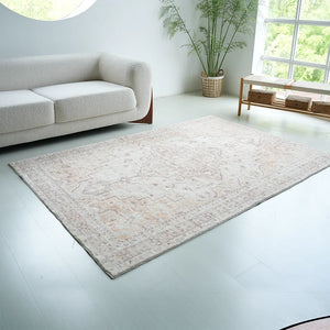 Geometric Faux Cashmere Area Rug