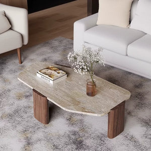 Toru Wabi-Sabi Travertine Coffee Table - Staunton and Henry