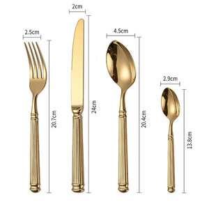 Caprice Vintage French Gold Cutlery Set - Staunton and Henry