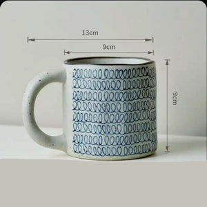Handmade Ceramic Mug Rough Pottery Retro Underglaze 420ml Large Capacity - Staunton and Henry