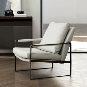 Soren Modern Leather Lounge Chair - Staunton and Henry