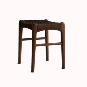 Aki Woven Rope and Wood Stool