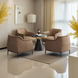 Italian Modern Single Sofa Chair Reception Set For Business - Staunton and Henry
