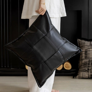 Milano Black and Beige Geometric Cushion Cover - Staunton and Henry