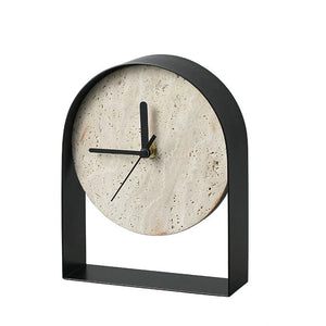 Wabi Sabi Modern Stone Mantle Clock - Staunton and Henry