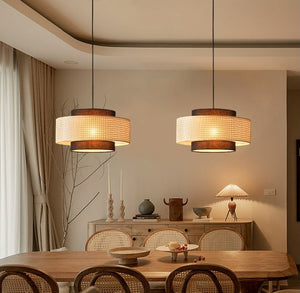 Kyoto Rattan Japanese Pendant Light - Staunton and Henry