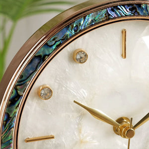 Sidney Mid-Century Gold Pedulum Desk Clock
