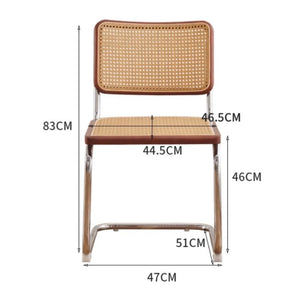Breuer Mid-Century Rattan Dining Chair - Staunton and Henry