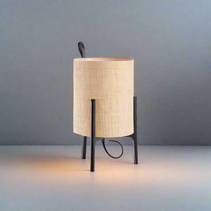 Japanese Style Linen Table Lamp - Staunton and Henry