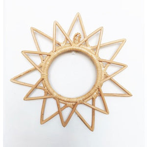 Round Rattan Frame Mirror - Staunton and Henry