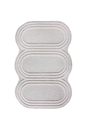 Aurelle Organic Shaped Modern Cream Rug - Staunton and Henry