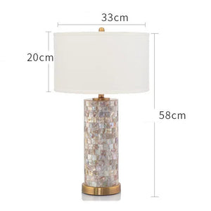 Santos Mother of Pearl Table Lamp - Staunton and Henry