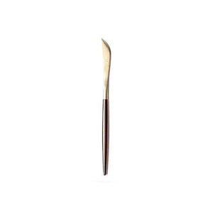 Leon Stainless Steel Cutlery Set with Brown Handles - Staunton and Henry