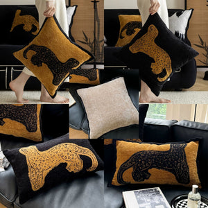 Sienna Leopard Chenille Cushion Cover - Staunton and Henry