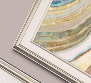 Framed Gold and Blue Agate Art Print - Staunton and Henry